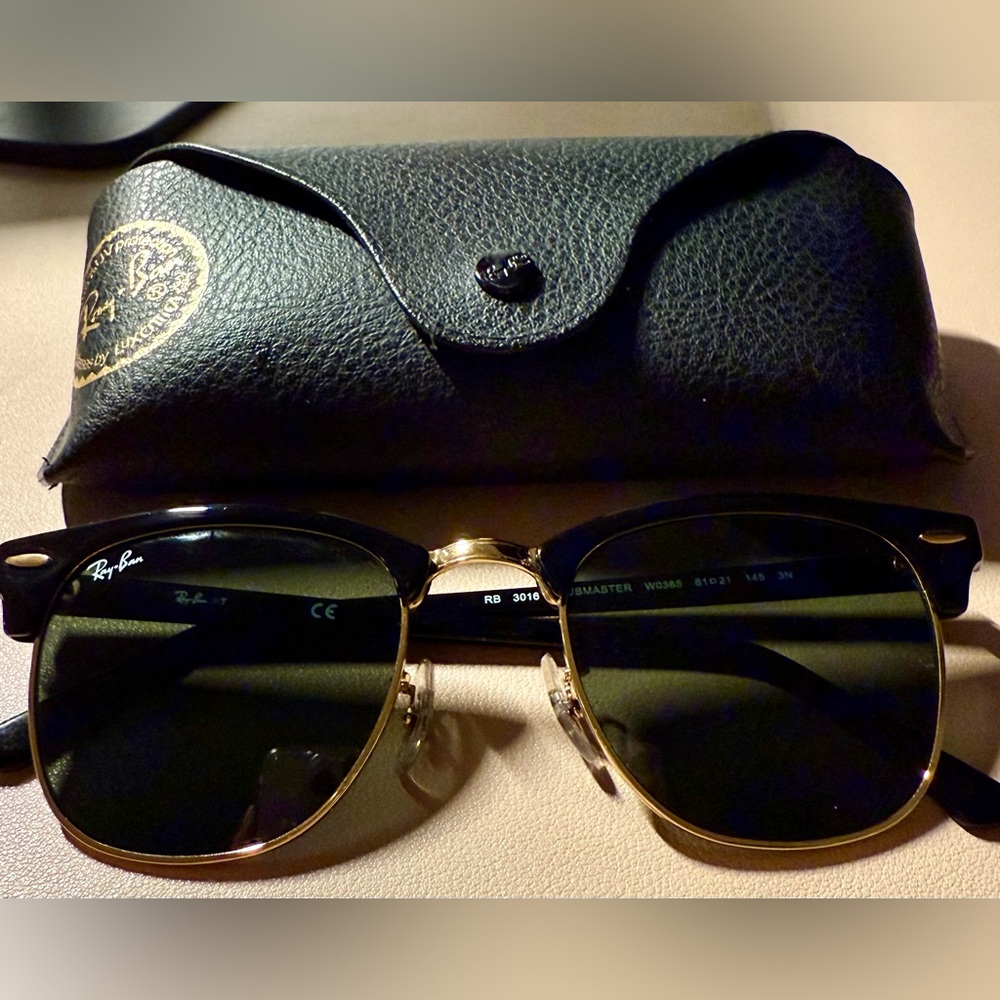 Ray-Ban Black RB3016 W0365 Clubmaster 51mm Sunglasses